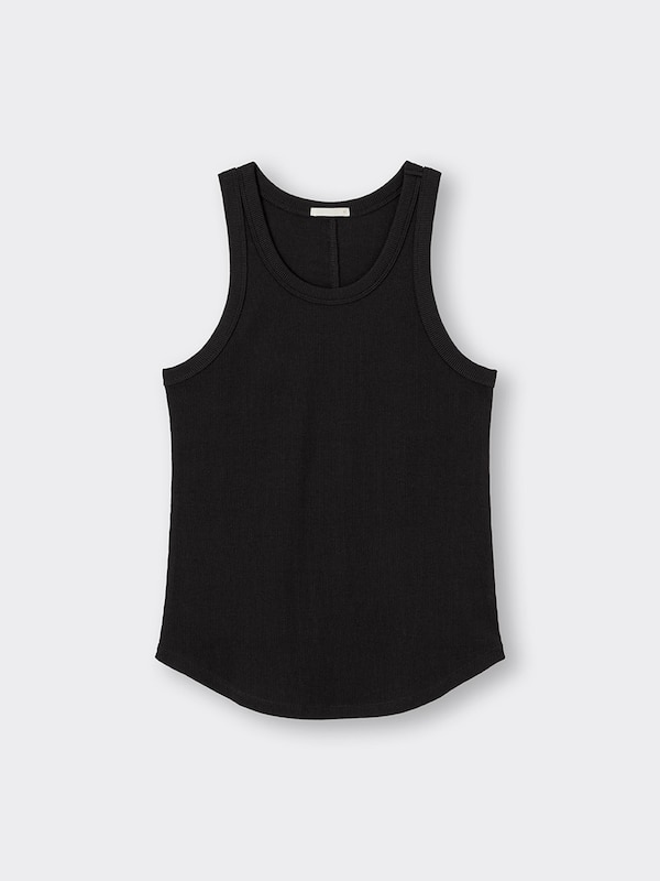 リブタンクトップ