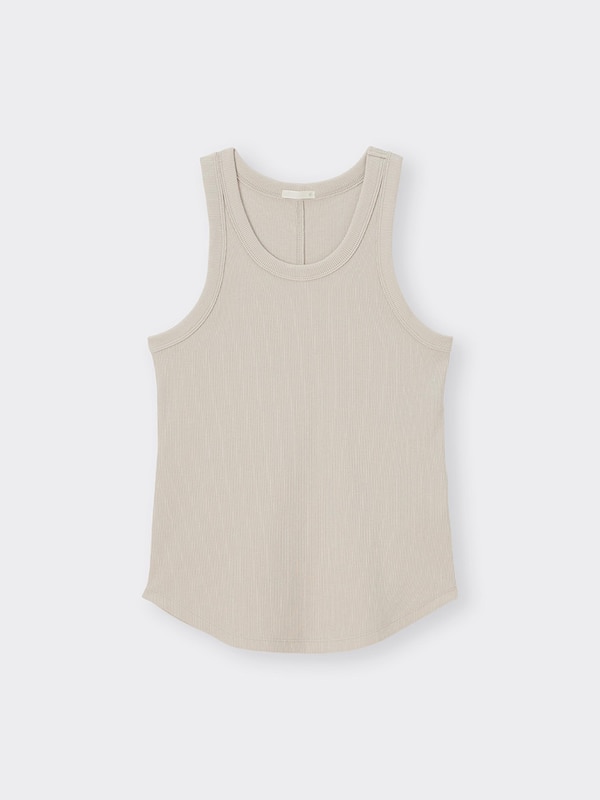 リブタンクトップ