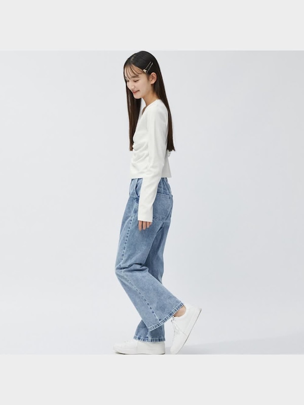 GIRLSフロントラインフレアジーンズJR
