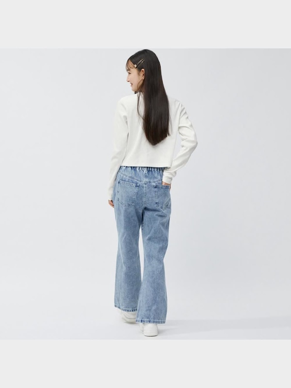 GIRLSフロントラインフレアジーンズJR