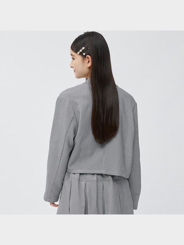 GIRLSクロップドジャケット(長袖)JR(セットアップ可能)