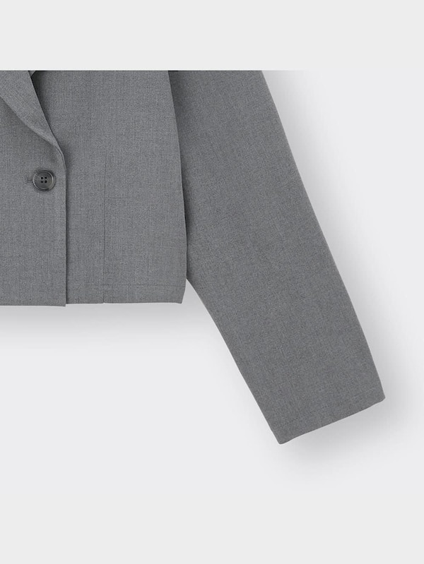 GIRLSクロップドジャケット(長袖)JR(セットアップ可能)