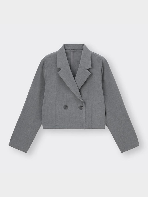 GIRLSクロップドジャケット(長袖)JR(セットアップ可能)