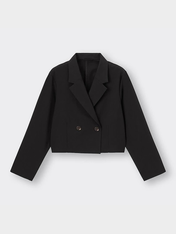 GU公式 | GIRLSクロップドジャケット(長袖)JR(セットアップ可能) 