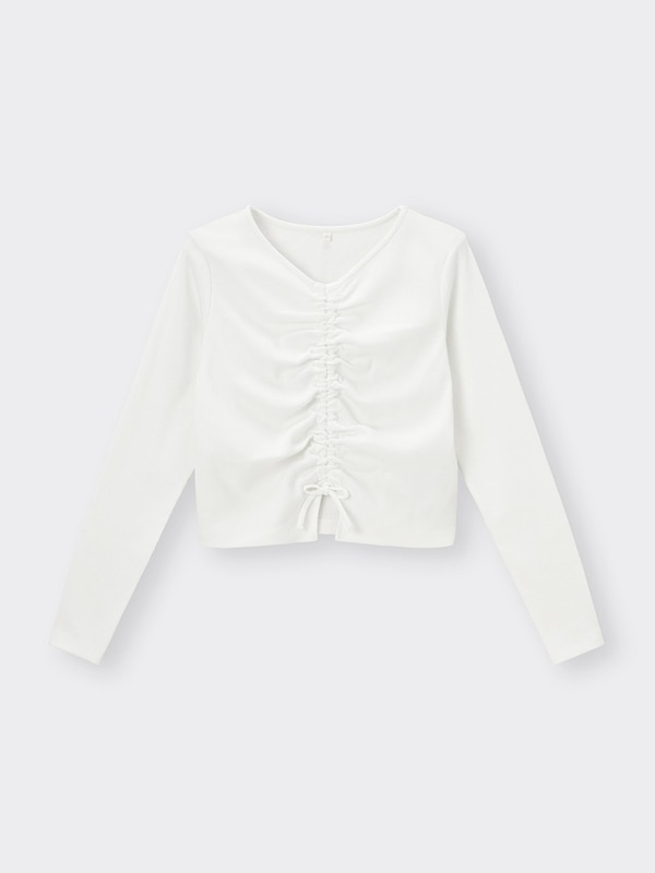 GIRLSクロップドシャーリングT(長袖)JR