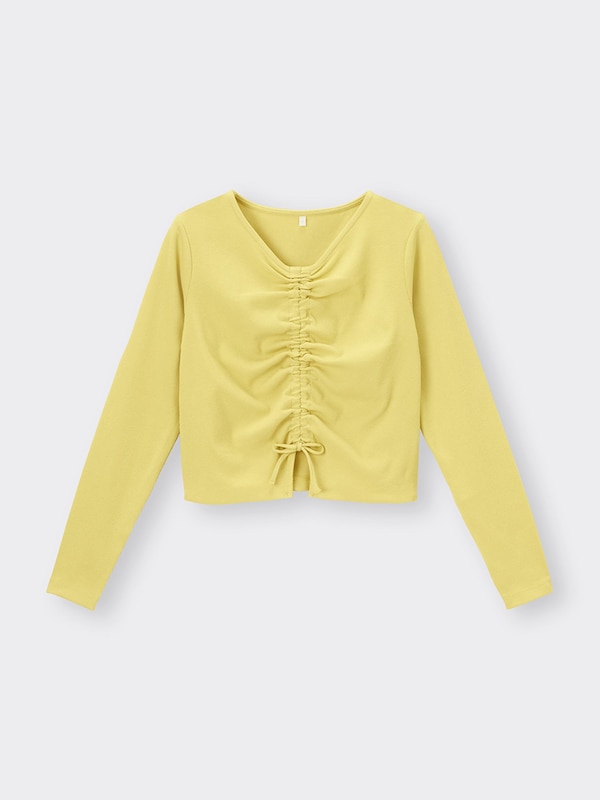 GIRLSクロップドシャーリングT(長袖)JR