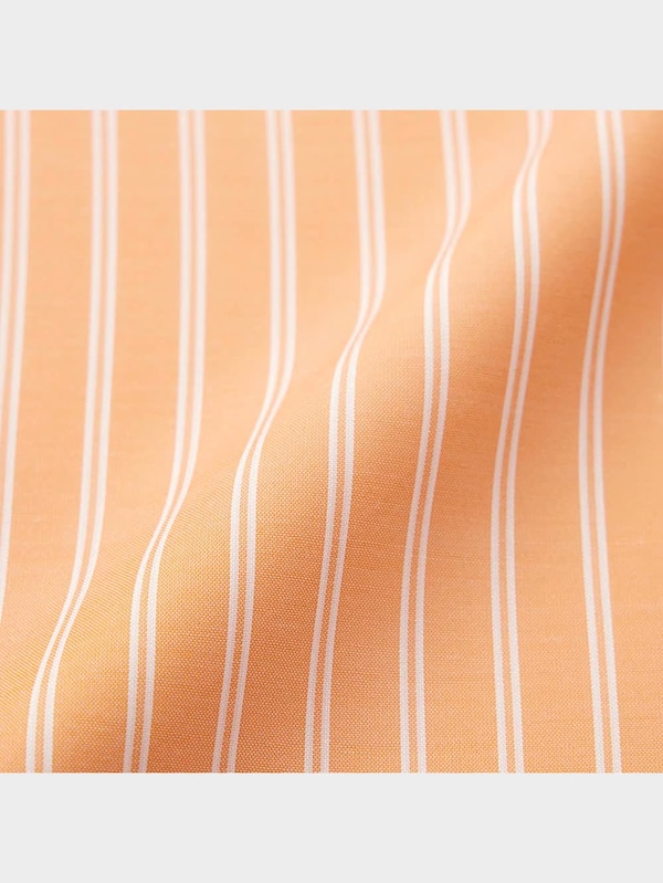 GIRLSシアークロップドストライプシャツ(半袖)JR+E