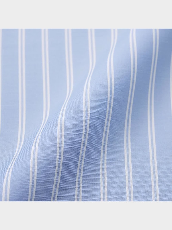 GIRLSシアークロップドストライプシャツ(半袖)JR+E