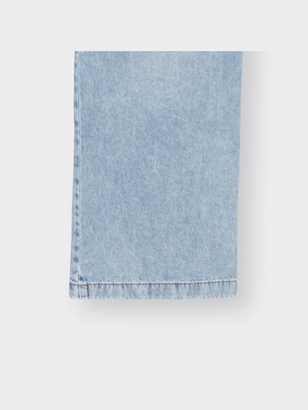 GIRLSデニムハイウエストタックワイドパンツJR