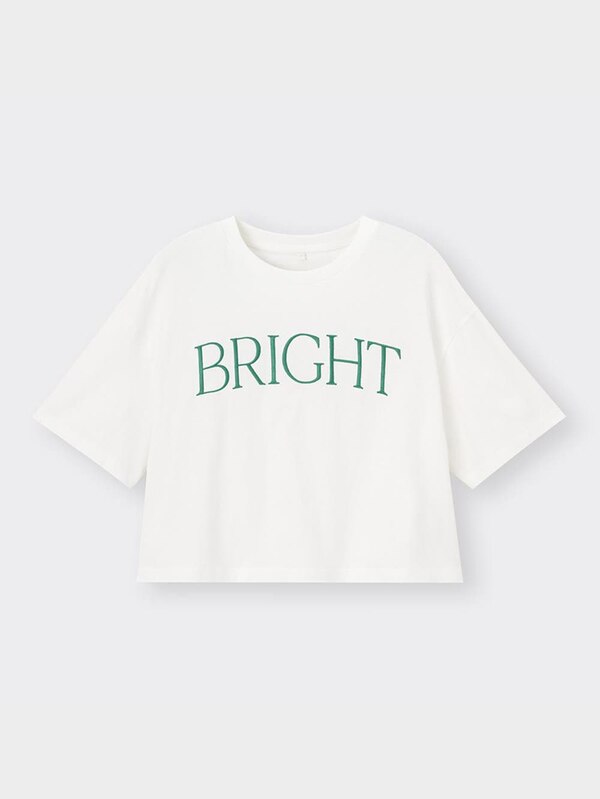 GIRLSクロップドT(半袖)(ロゴ)JR