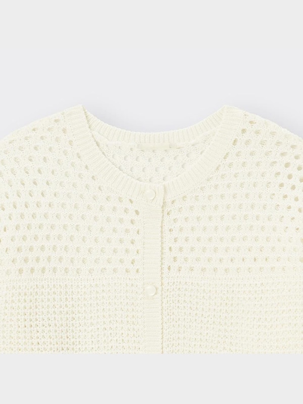 GIRLSメッシュカーディガン(5分袖)JR