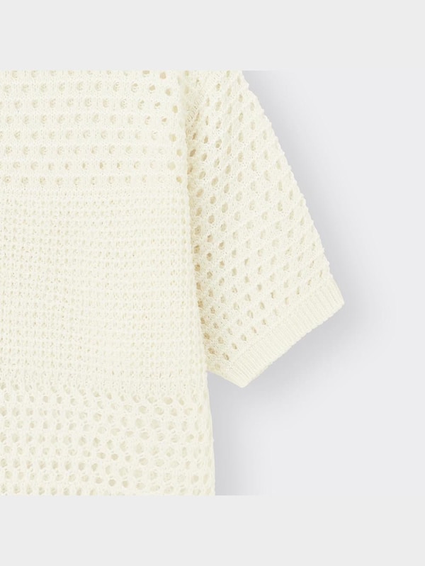 GIRLSメッシュカーディガン(5分袖)JR