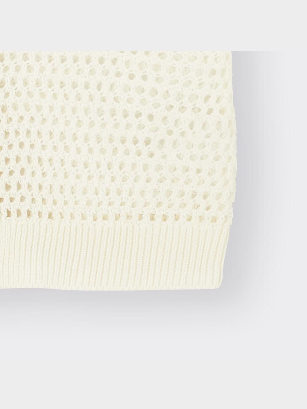 GU公式 | GIRLSメッシュカーディガン(5分袖)JR