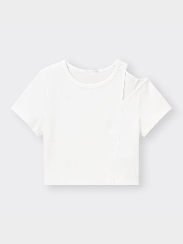 ショルダーカットアウトT(半袖)+E