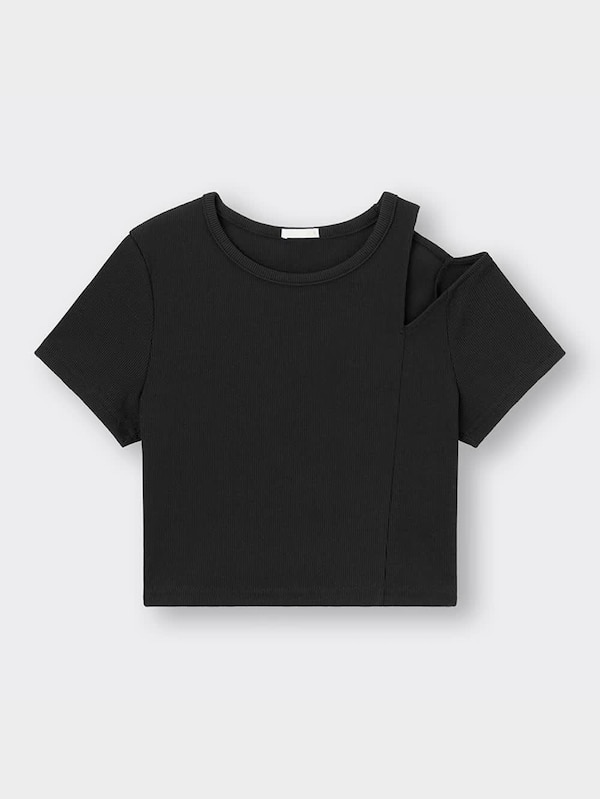 ショルダーカットアウトT(半袖)+E