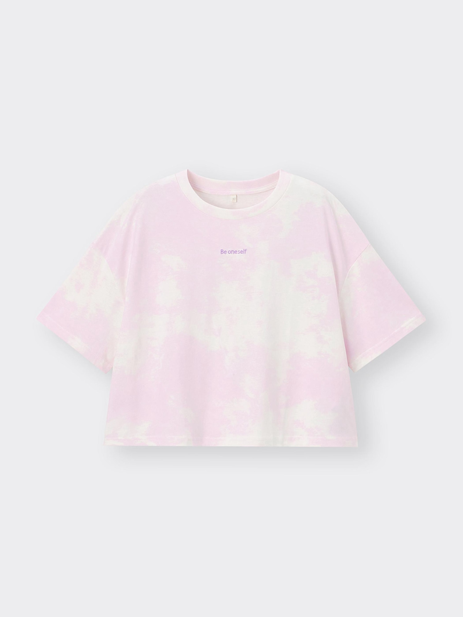 tシャツ タイダイプリントクロップドTシャツ　ミニ丈 レディース GU公式 | GIRLSクロップドT(半袖)(タイダイプリント)JR