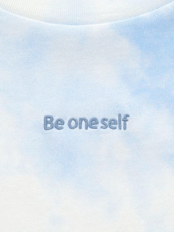 GIRLSクロップドT(半袖)(タイダイプリント)JR