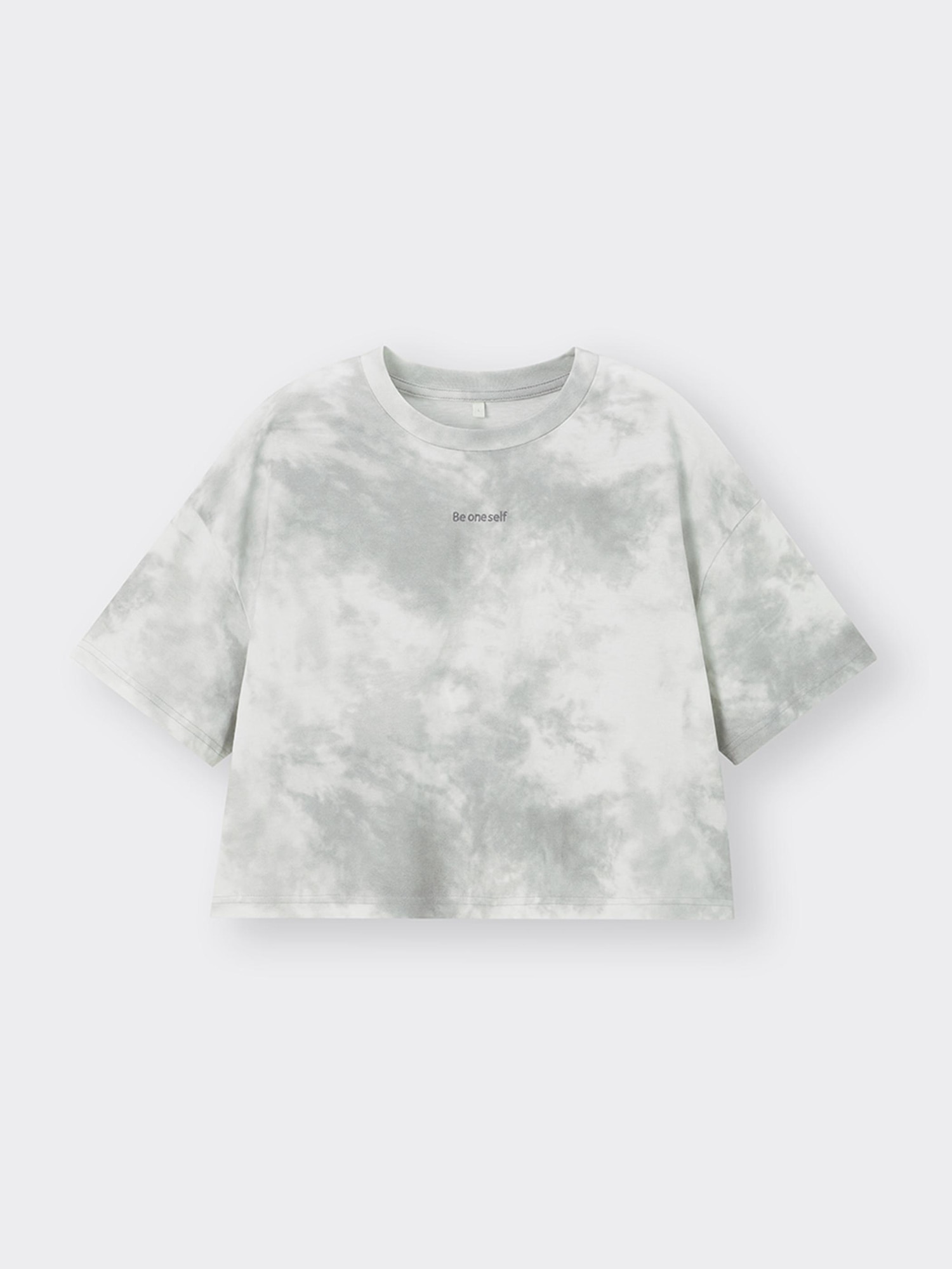 (choco)jump one タイダイ柄 クロップドTシャツ GU公式 | GIRLSクロップドタイダイグラフィックT JR