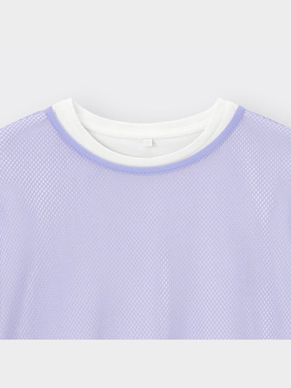 GIRLSメッシュレイヤードセットT(ノースリーブ)JR