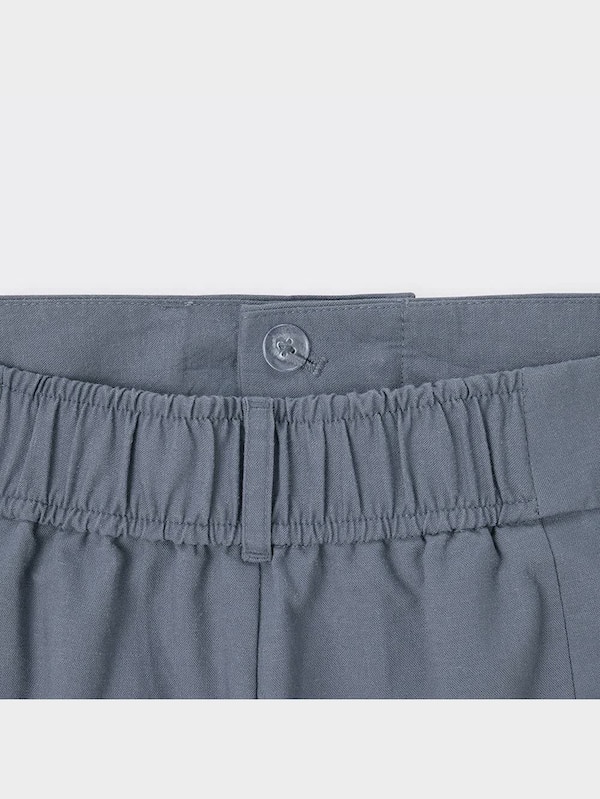 リネンブレンドタックワイドパンツ+EC(丈長め80.0cm)