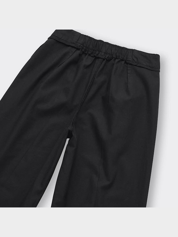 リネンブレンドタックワイドパンツ+EC(丈長め80.0cm)