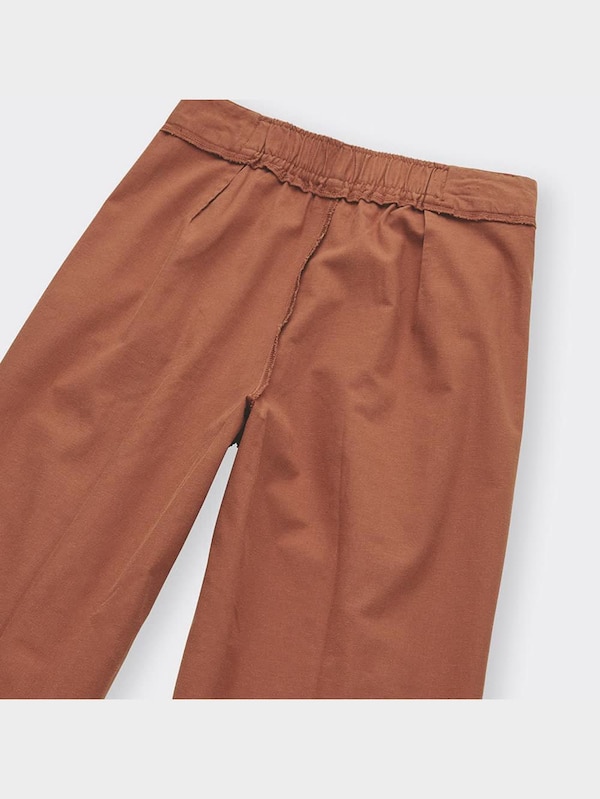 リネンブレンドタックワイドパンツ+EC(丈長め80.0cm)