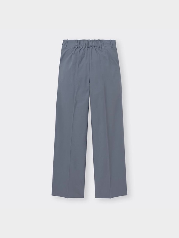 リネンブレンドタックワイドパンツ+EC(丈長め80.0cm)