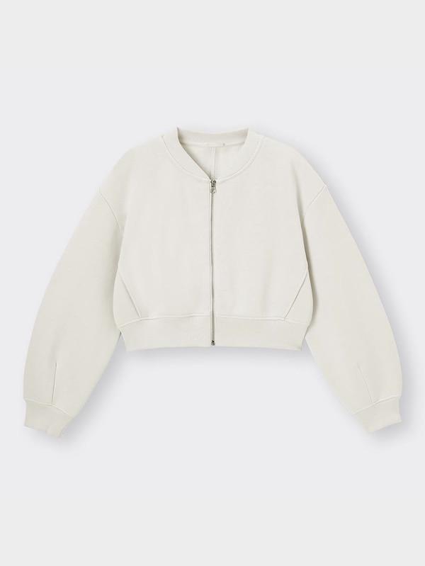 ヘビーウェイトスウェットクロップドブルゾン(長袖)+E