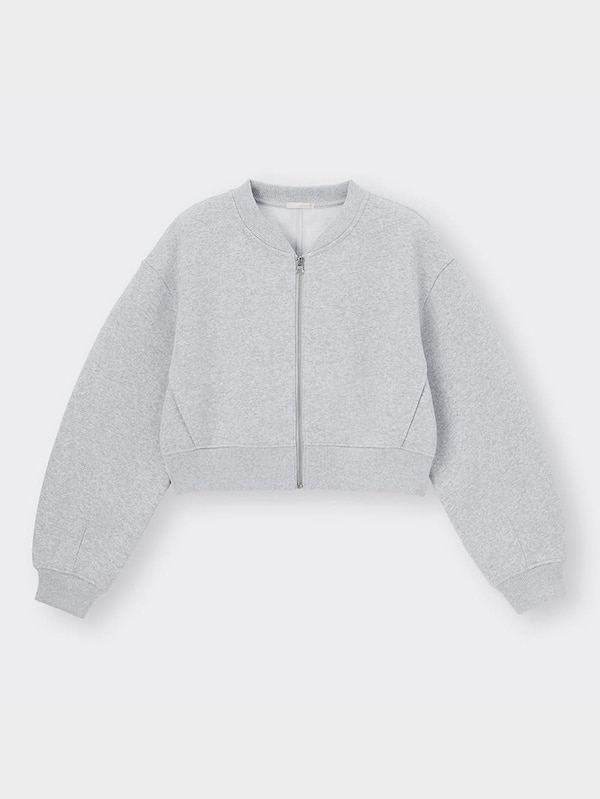 ヘビーウェイトスウェットクロップドブルゾン(長袖)+E