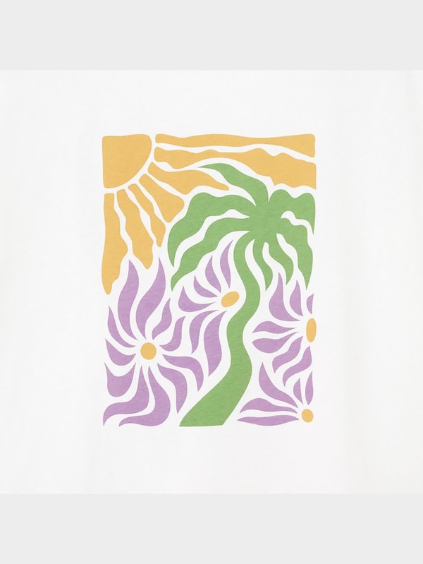 グラフィックT(5分袖)(パームツリー)+EC