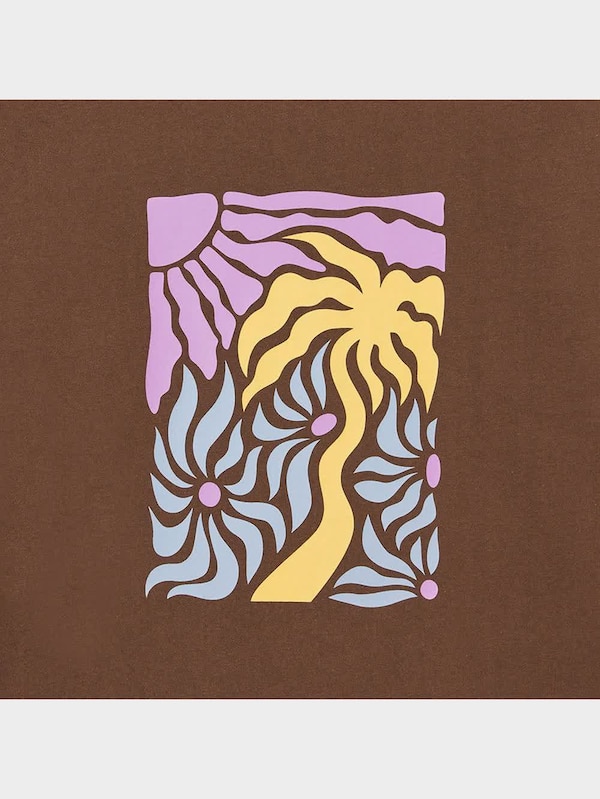 グラフィックT(5分袖)(パームツリー)+EC