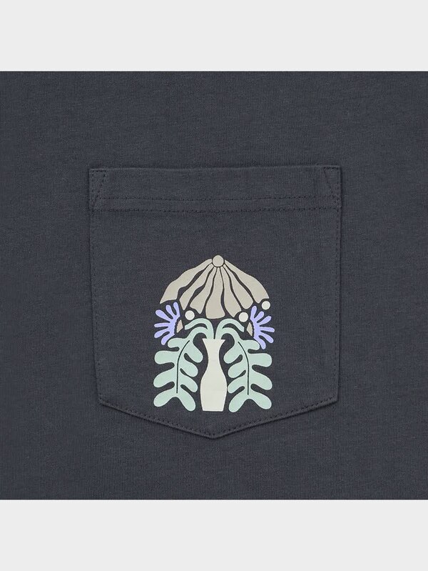 グラフィックワイドポケットT(5分袖)+EC