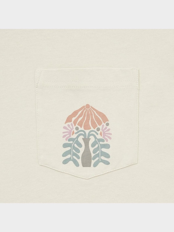 グラフィックワイドポケットT(5分袖)+EC