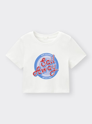 グラフィックミニT(半袖)(レトロ) 【レディース】 【Tシャツ・スウェット】【GU公式/ジーユー】 【OFF WHITE】 グラフィックミニT(半袖)(レトロ) 【レディース】 【Tシャツ・スウェット】【GU公式/ジーユー】 【OFF WHITE】