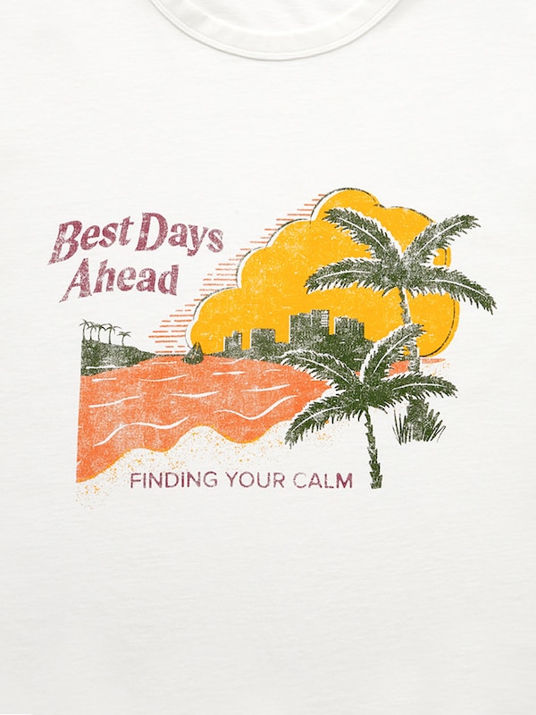 グラフィックT(5分袖)(サンセット)