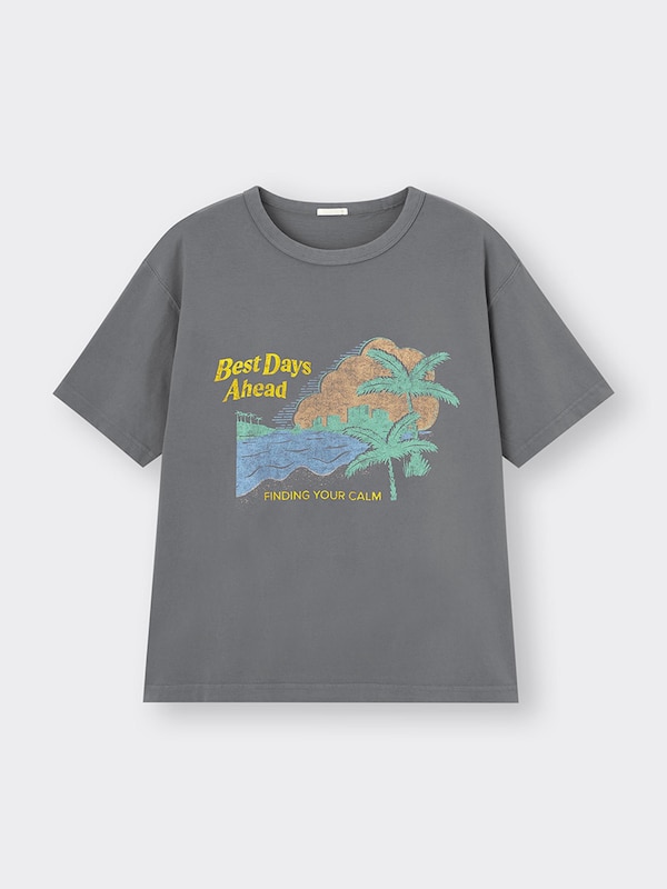 グラフィックT(5分袖)(サンセット)