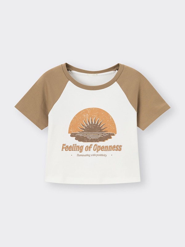 グラフィックラグランミニT(半袖)(サンセット)