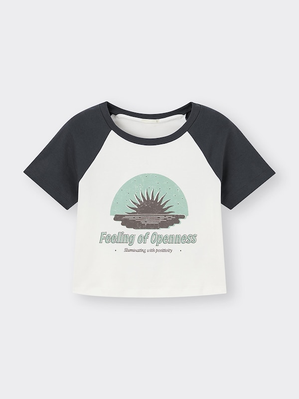 グラフィックラグランミニT(半袖)(サンセット)