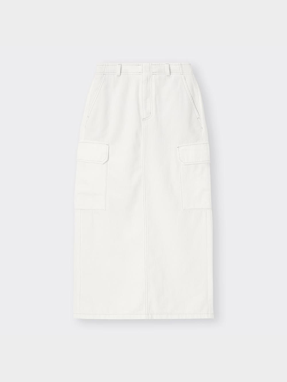 うみページ GU公式 | デニムカーゴロングスカート(丈標準83～90cm)