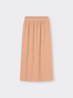 リブナロースリットロングスカート(丈標準83.0～90.0cm)(セットアップ可能)
