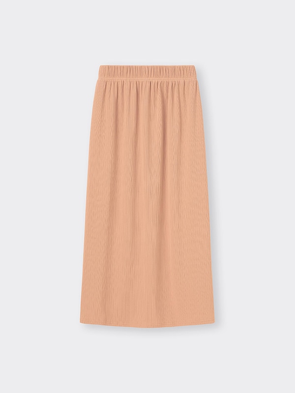 リブナロースリットロングスカート(丈標準83.0～90.0cm)(セットアップ可能)