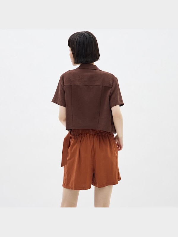 リネンブレンドキュロット+E