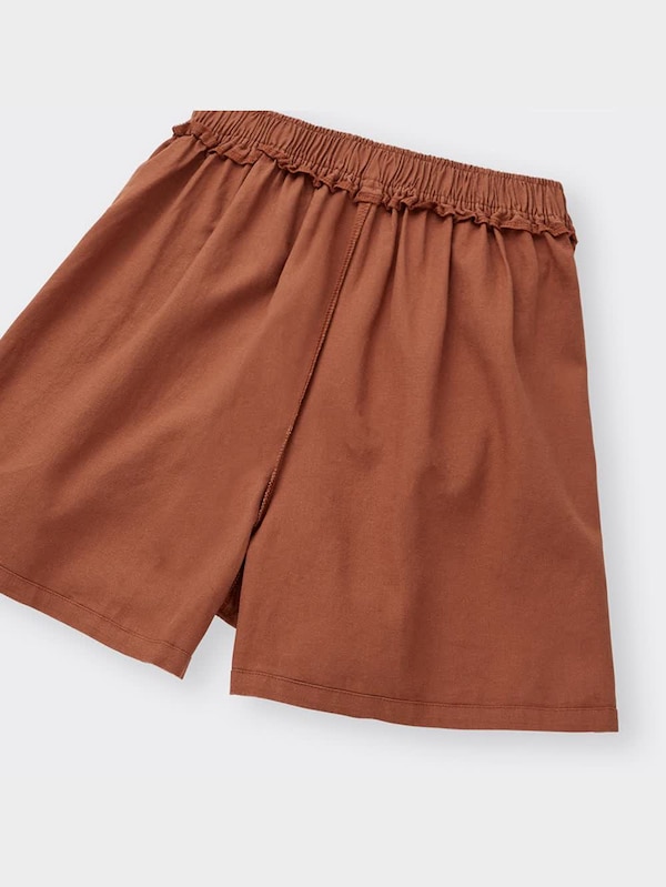 リネンブレンドキュロット+E