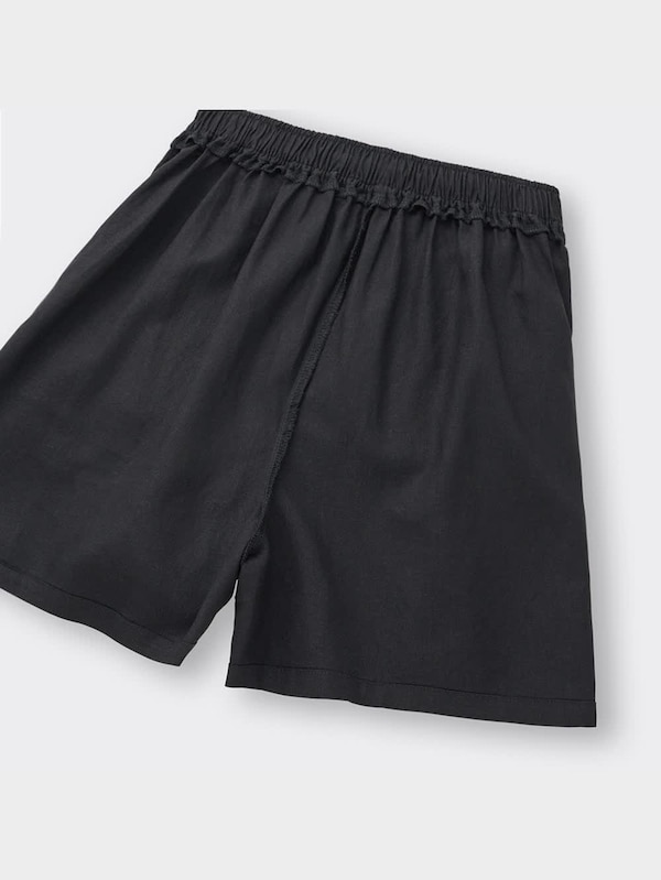 リネンブレンドキュロット+E