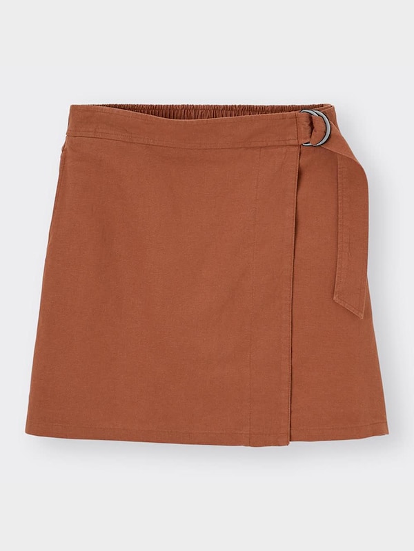 リネンブレンドキュロット+E