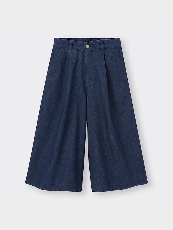 ライトデニムガウチョパンツOSB+EC