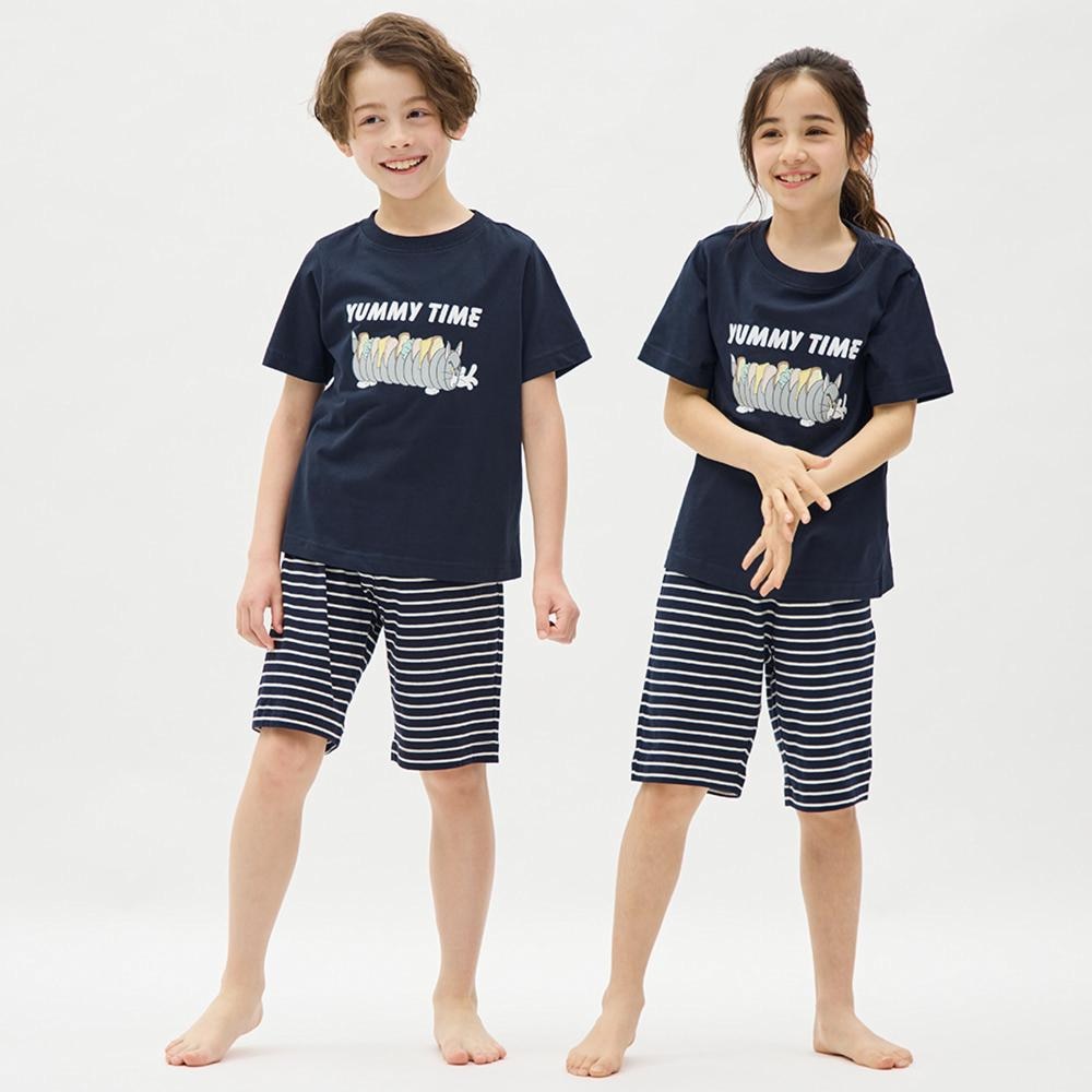 KIDS(男女兼用)コットンラウンジセット(半袖&ショートパンツ) TOM and JERRY 1