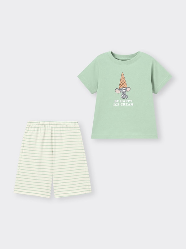 KIDS(男女兼用)コットンラウンジセット(半袖&ショートパンツ) TOM and JERRY 3