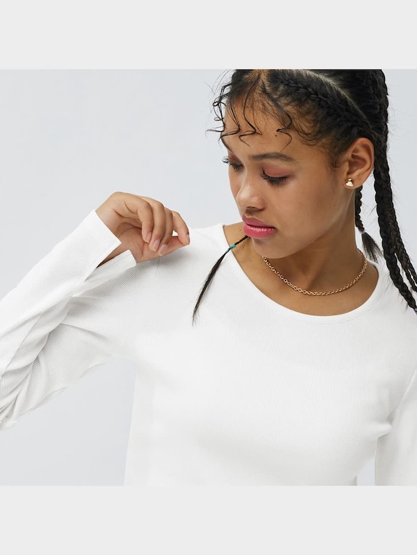 リブクロップドT(長袖)+X