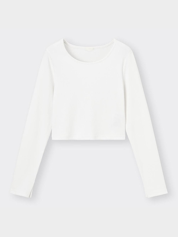 リブクロップドT(長袖)+X